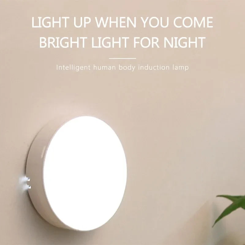 Intelligent Motion Sensor LED Light - USB Rechargeable & Adjustable Smart Sensor Light