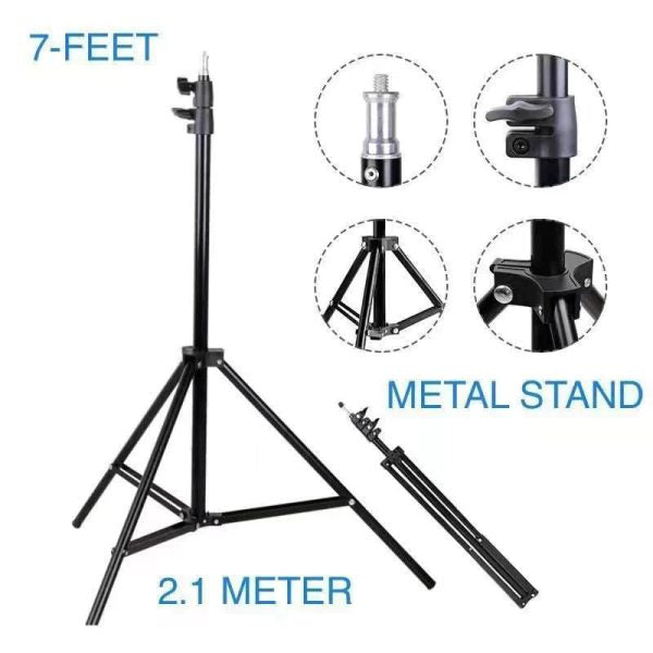 7 Ft Ring Light Stand for Photography & Video Smart Multi-Purpose Stand