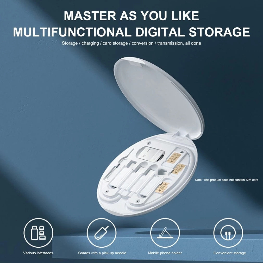 New Data Cable Storage Box 60W Fast Charging Multifunctional Mobile Phone Holder Storage Box Smart Storage Box & Connectors