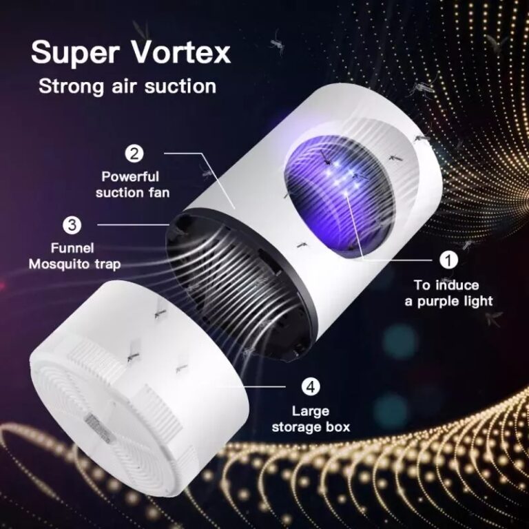 Portable USB Mosquito Killer Lamp - Safe, Silent & Chemical-Free Smart Mosquito Killer