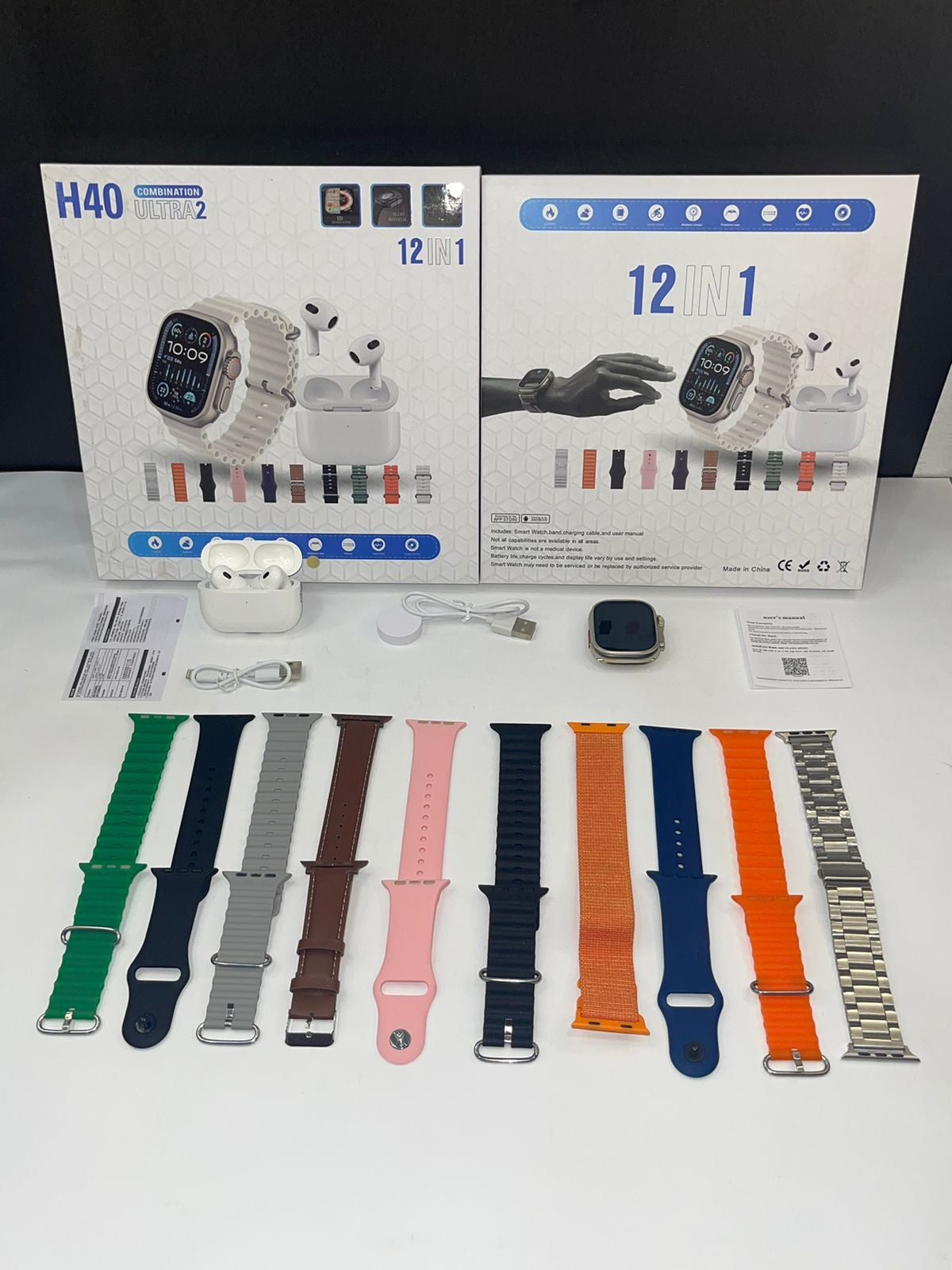 H40 Ultra 2 0| 12 in 1 | Smart Watch with Airpod Smart Watch