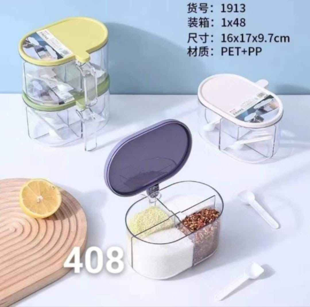 4 Compartments Spice Box | Masala Box For Kitchen