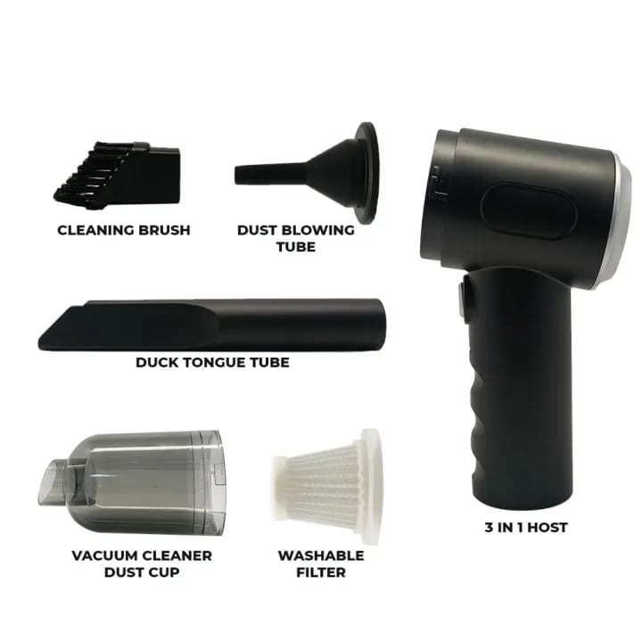 3 In 1 Air Pump Wireless Hand-held Cleaning For Car Home Vacuum Cleaner