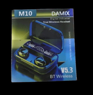 M10 Damix V 5.3 Bluetooth Wireless Headset Smart Earbuds