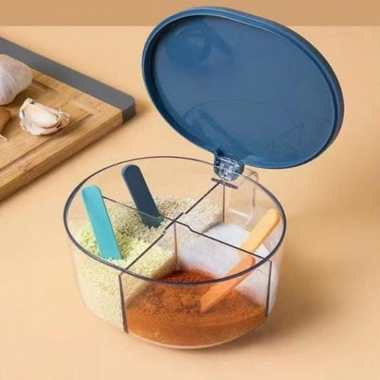 4 Compartments Spice Box | Masala Box For Kitchen