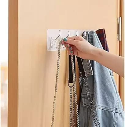 6-in-1 Heavy-Duty Self-Adhesive Wall Hooks