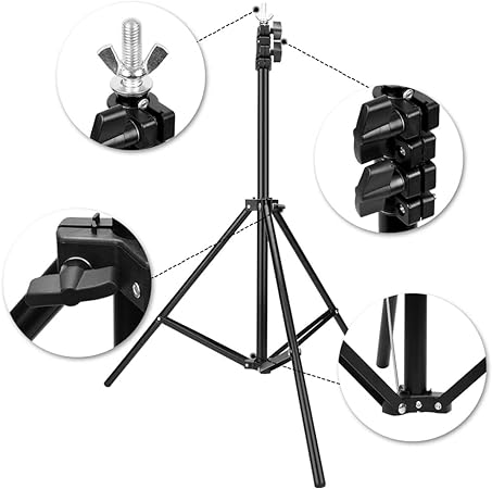 7 Ft Ring Light Stand for Photography & Video Smart Multi-Purpose Stand